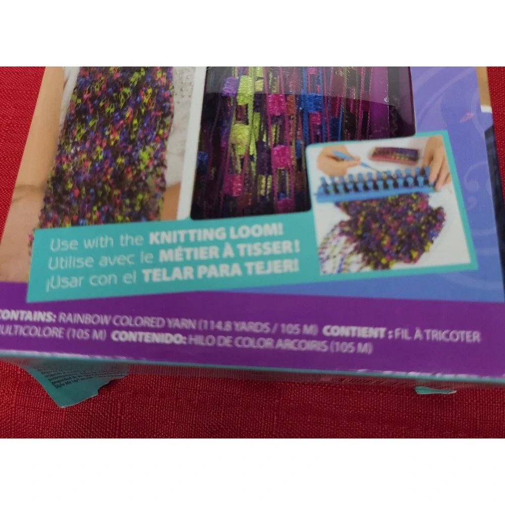 Style Me‎ Up Knitting Loom Rainbow Scarf Refill Crafting 100 Yards Yarn New Open